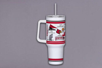 U OF L 40oz Tumbler w/ Handle