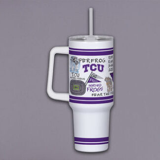 TCU 40oz Tumbler w/ Handle