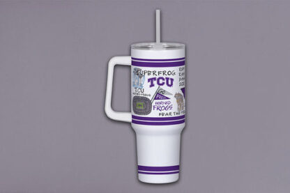 TCU 40oz Tumbler w/ Handle