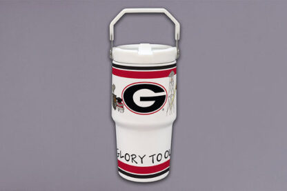 UGA Flip Lid 20oz Tumbler