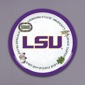 LSU 13.5 Inch Round Charger