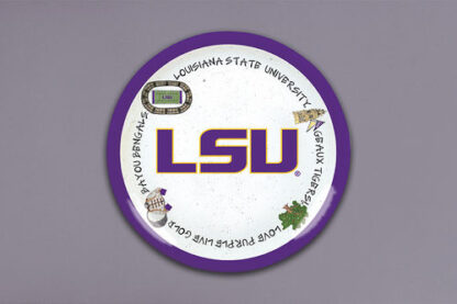 LSU 13.5 Inch Round Charger