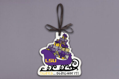 LSU Sleighin It Orn