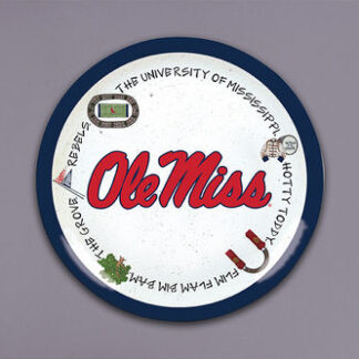 OLE MISS 13.5 Inch Round Charger