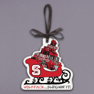 NC ST Sleighin It Orn