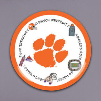 CLEMSON 13.5 Inch Round Charger