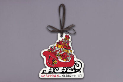 U OF L Sleighin It Orn