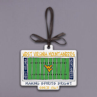 W VA Flat Stadium Orn