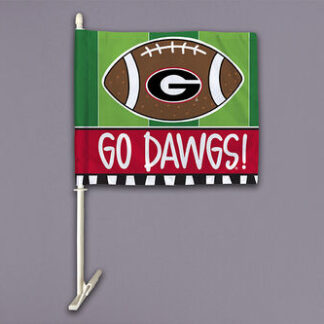 UGA Car Flag