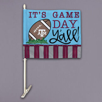 TX AM Yall Car Flag